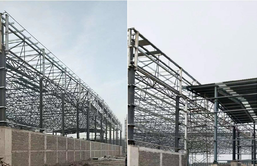 河北鴻坤建材有限公司鋼結構料棚項目3