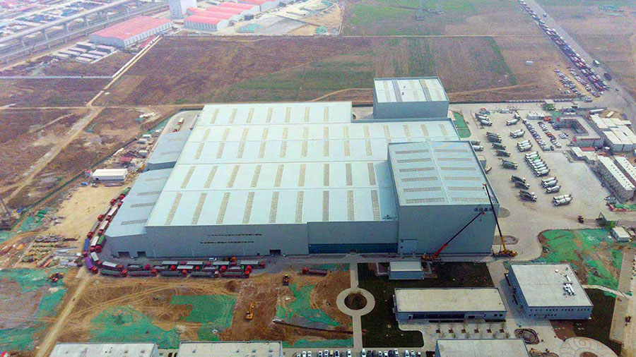 雄安新區昝崗混凝土攪拌站網架工程