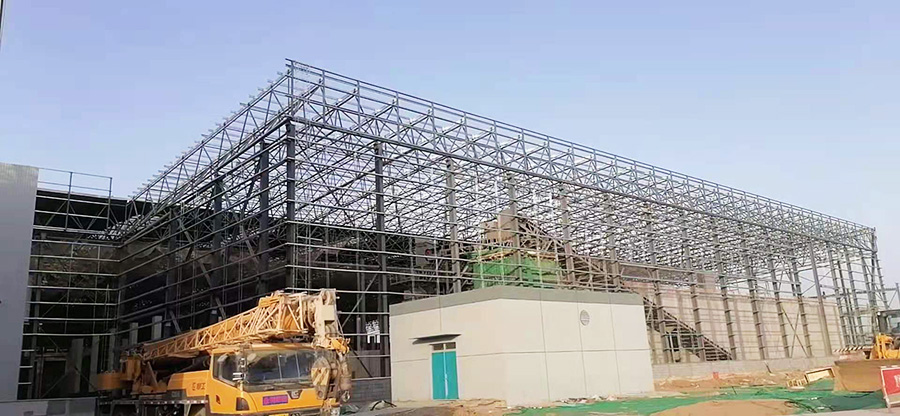 雄安新區昝崗混凝土攪拌站網架工程