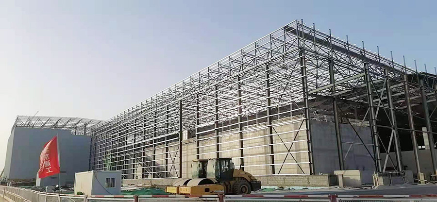 雄安新區昝崗混凝土攪拌站網架工程